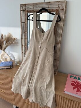 A.L.C Varelli Flared Button Front
Midi Dress